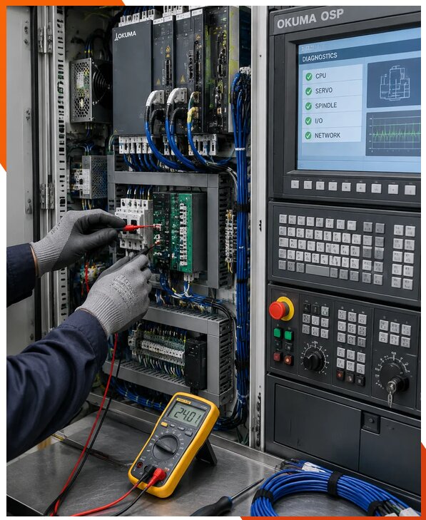 Ремонт систем ЧПУ Okuma OSP в Череповце